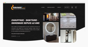 La société de chauffage/sanitaire Krickel & Fils réalise son site web dans notre agence digitale !